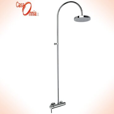 shower-column-with-overhead-mixer-round included