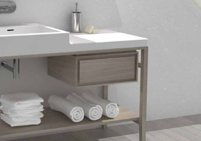 Zusammensetzung badezimmermöbel mit waschbecken nic design semplice