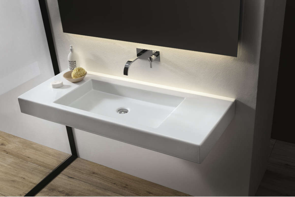 wall mounted washbasin white nic design cult