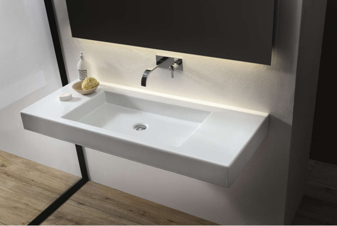 Lavabi A Canale In Ceramica.Wall Mounted Washbasin Nic Design Cult Casaomnia