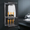stendy electric chrome colour design towel warmer deltacalor
