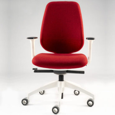 chaise-de-bureau-luxy-pratique-tissu-rouge-et-blanc