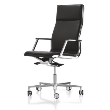 sedia-ufficio-nulite-2800-luxy-nera-e-cromo