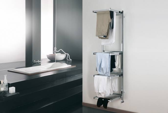 stendy deltacalor openable towel warmer open chrome-plated linen