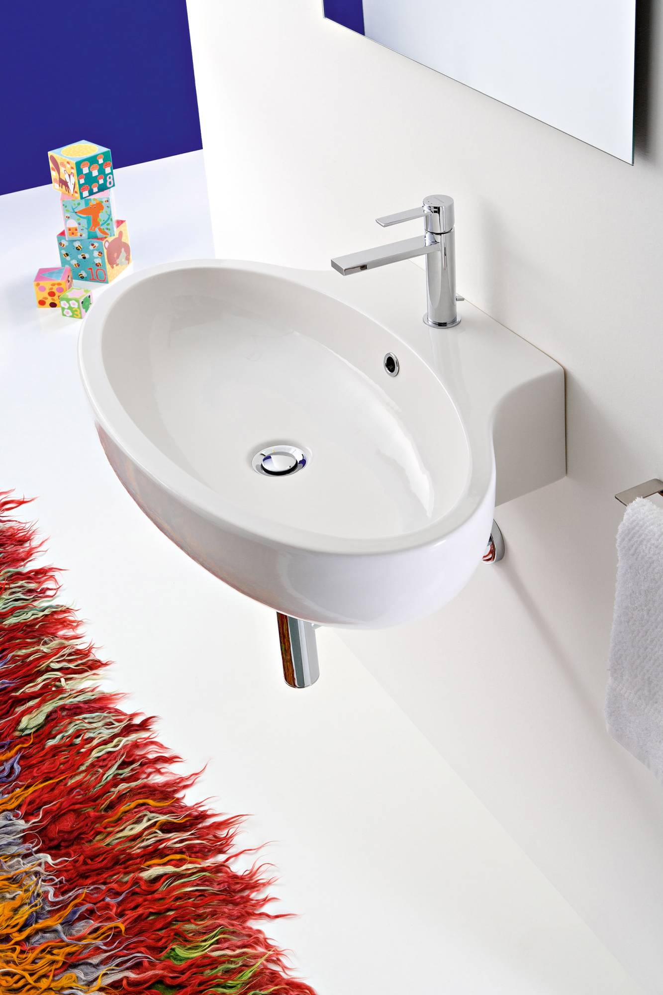 Lay-On Or Wall-Mounted Washbasin Planet