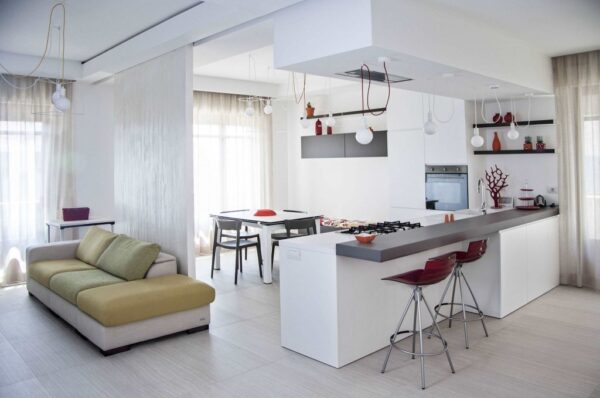 living room-with-open-kitchen