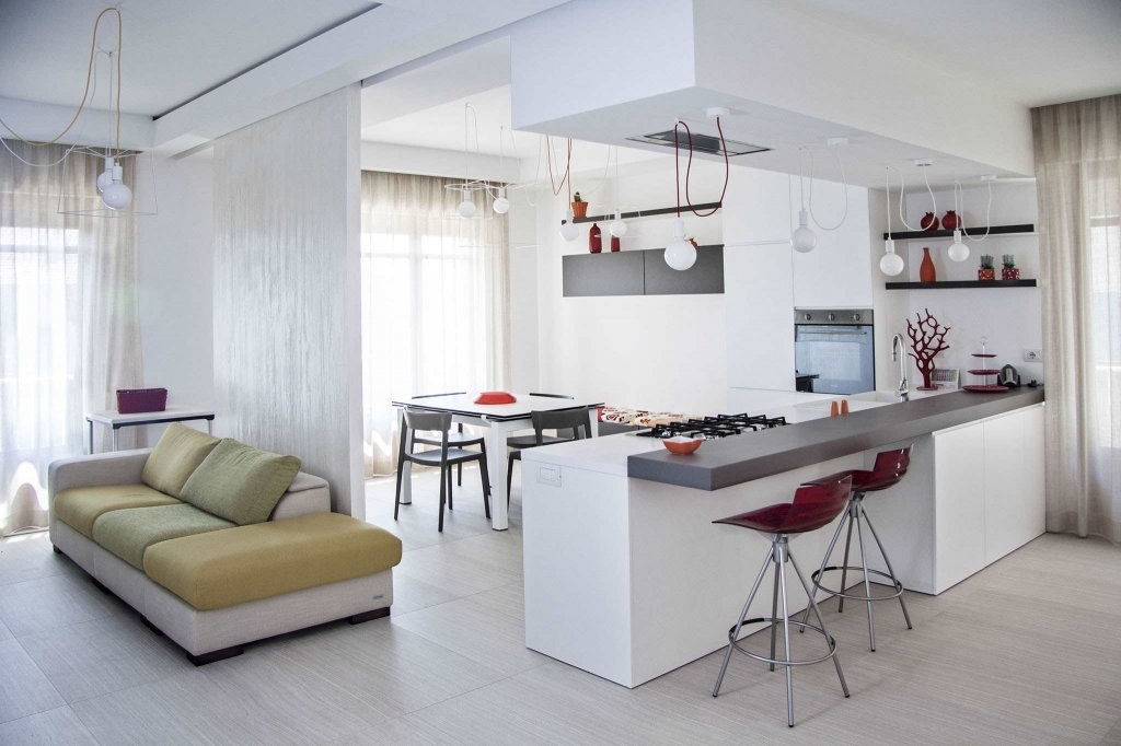 living room-with-open-kitchen