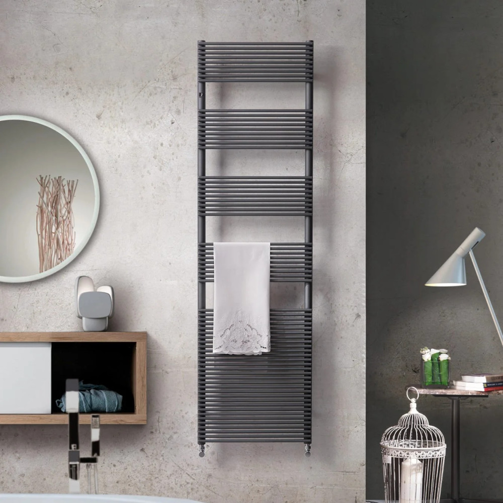 scaldasalviette idraulico tubolare design bagno colorato hego 13 deltacalor