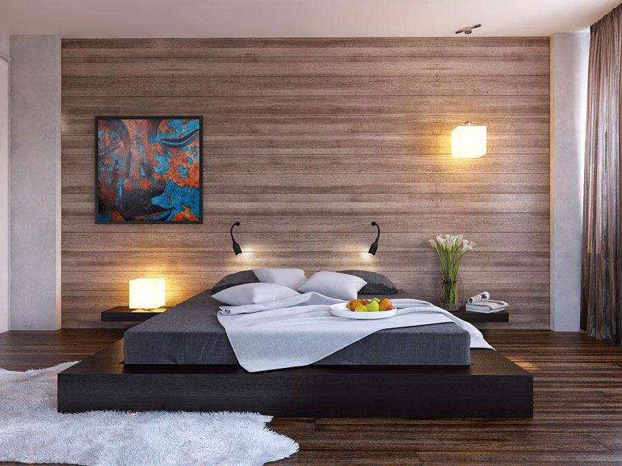 chambre à coucher style minimaliste