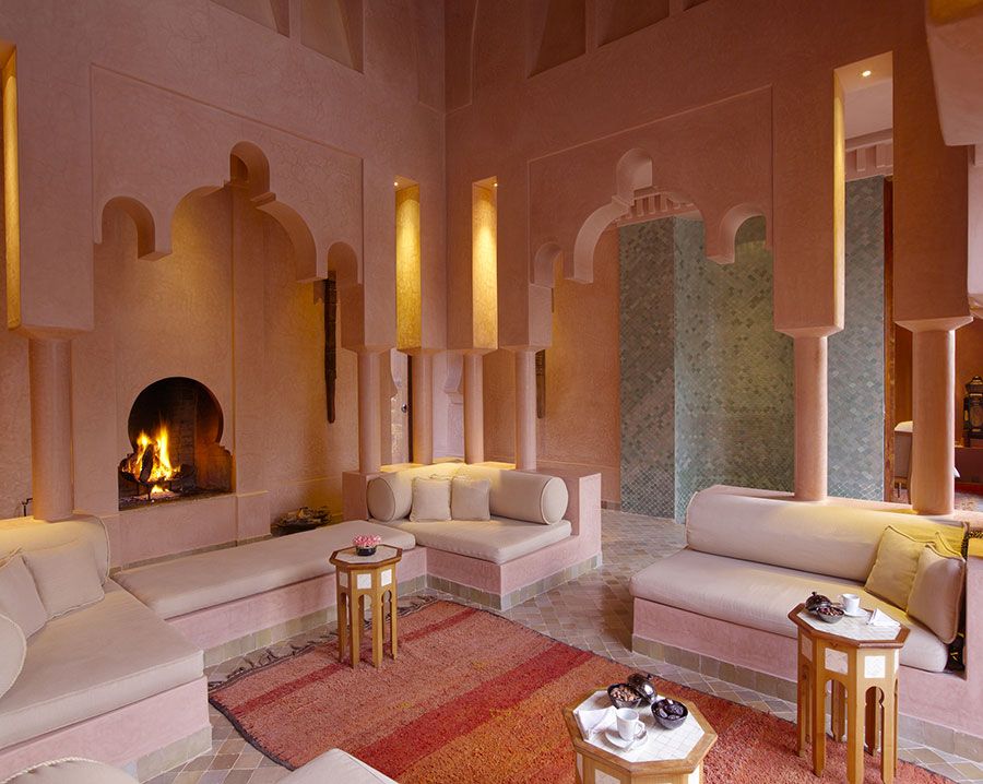 Moroccan style living room furniture opulence and colors