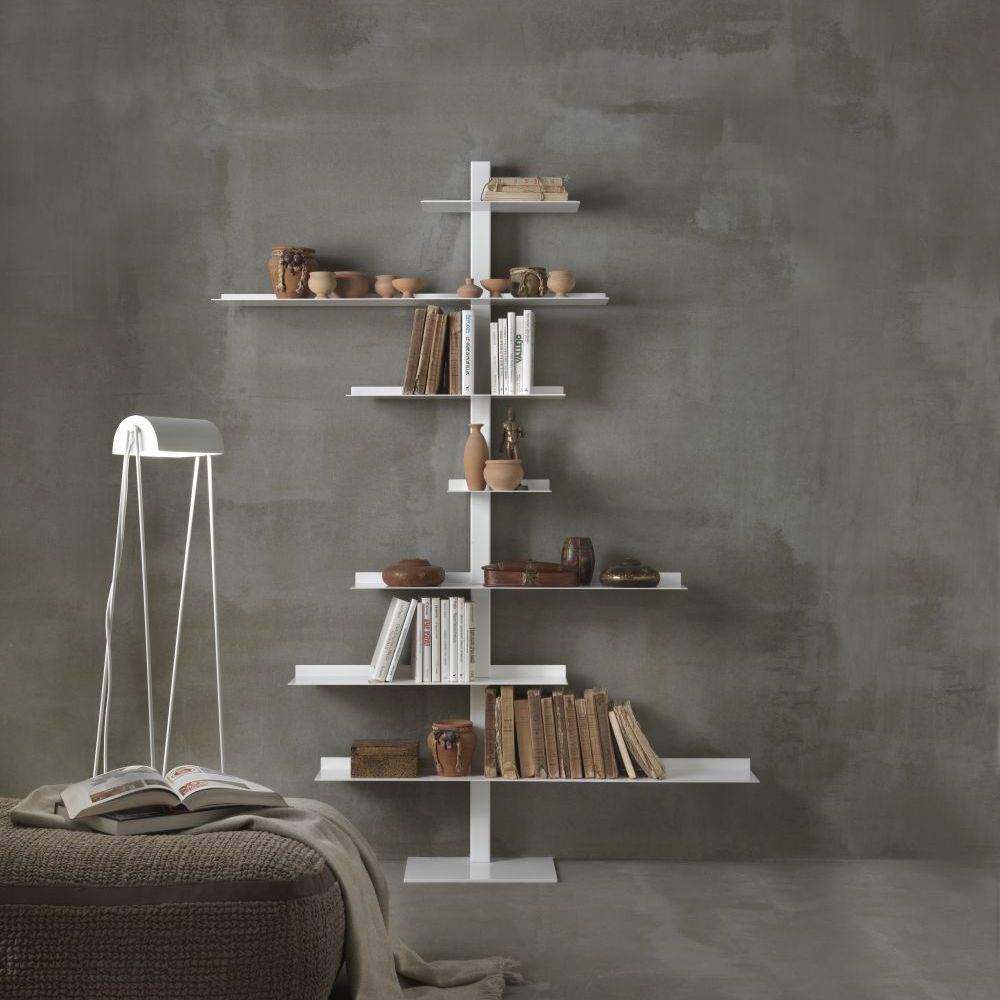 Steel Bookcase Tiche Siderio - CasaOmnia