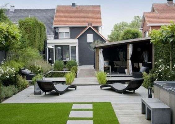 moderne minimalistische Gartenmöbel