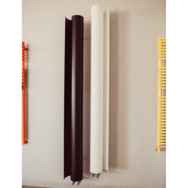 vertical heated towel rail six white colored six graziano radiators casaomnia