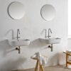 lavabo da appoggio o sospeso ceramica bianco glam s 55x42 glam s scarabeo