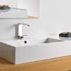 aufsatz-oder hängewaschbecken mit Regal rechts 101x46 scarabeo teorema 2.0
