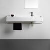aufsatz-oder hängewaschbecken mit Regal links 121x46 scarabeo teorema 2.0