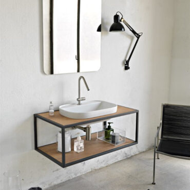 built-in washbasin ceramic with tap hole glam ar scarabeo