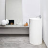 erde waschbecken keramik mit Hahnloch ovvio nic design
