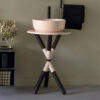 mobile da bagno in ceramica e legno scarabeo cross
