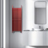 heated towel rail bathroom white colored brem kuo