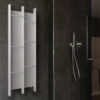 heated towel rail white colored brem kuo