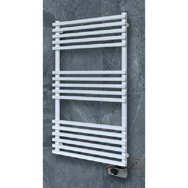 electric heated towel rail white colored plank brem