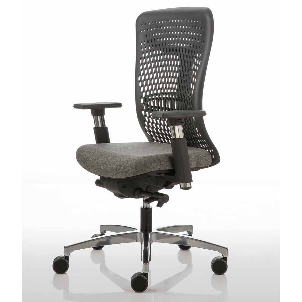 office chair black fabric luxy smart back