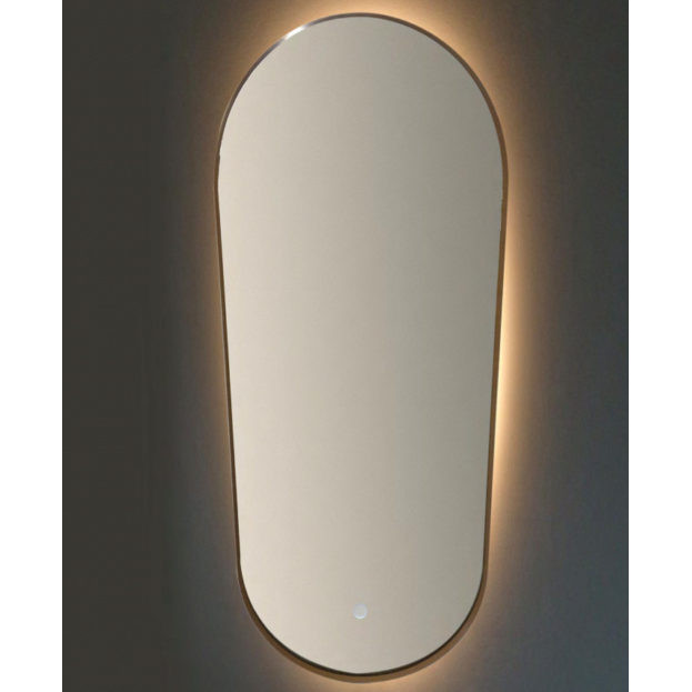 miroir de salle de bain illuminé led vanità e casa argo oval