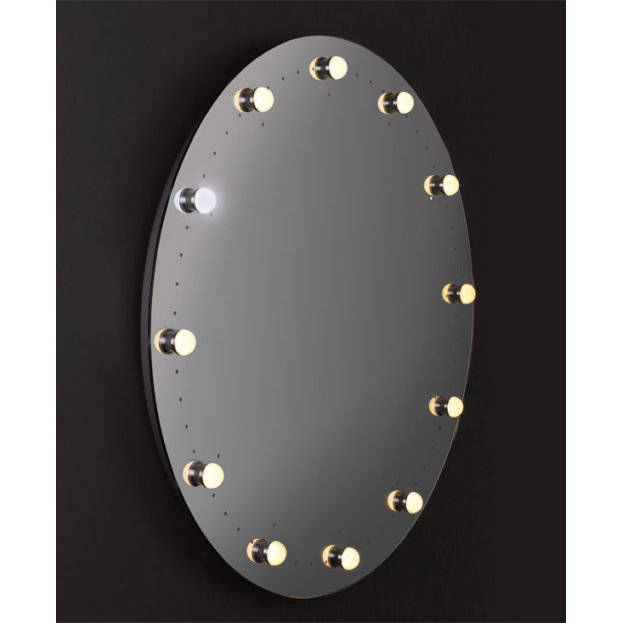 miroir de salle de bain ronde illuminé vanità e casa sundial