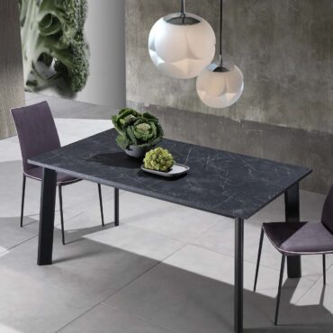 extendable kitchen table top matt graphite maxhome teo