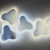 specchio luce led ambientale colorata plexiglass meteor vanità & casa