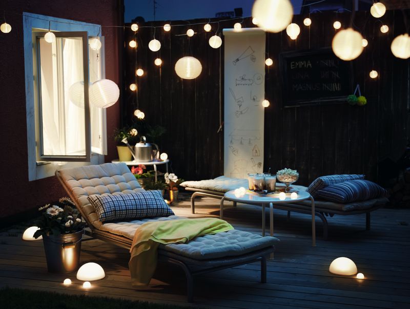 idee di illuminazione giardino senza corrente