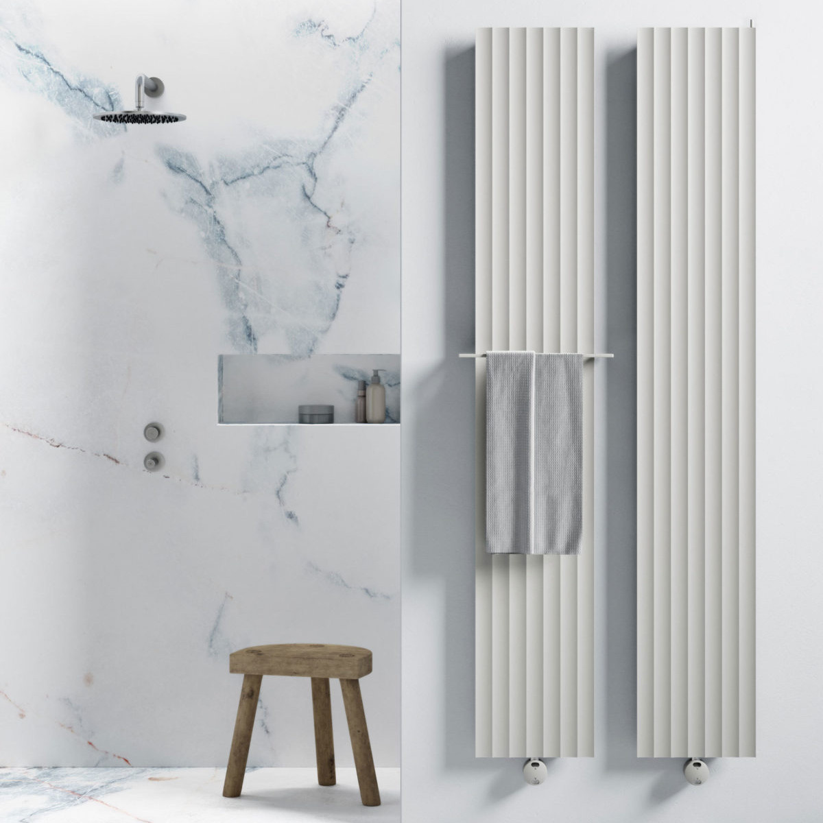 white plate radiator 100 righe electric caleido