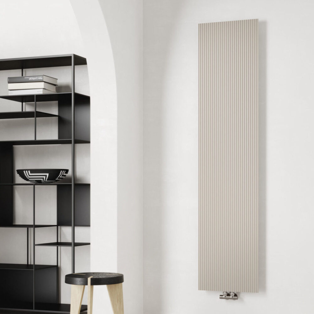white or colored plate radiator caleido 1000 righe