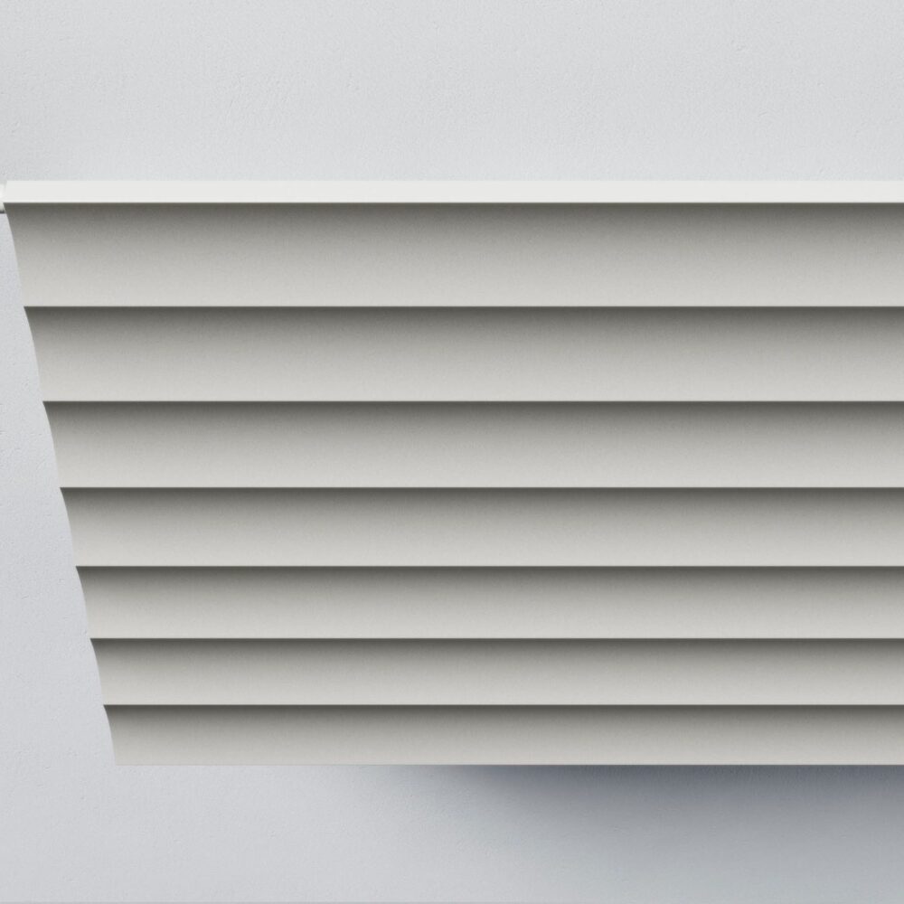 white radiator 100 horizontal righe caleido