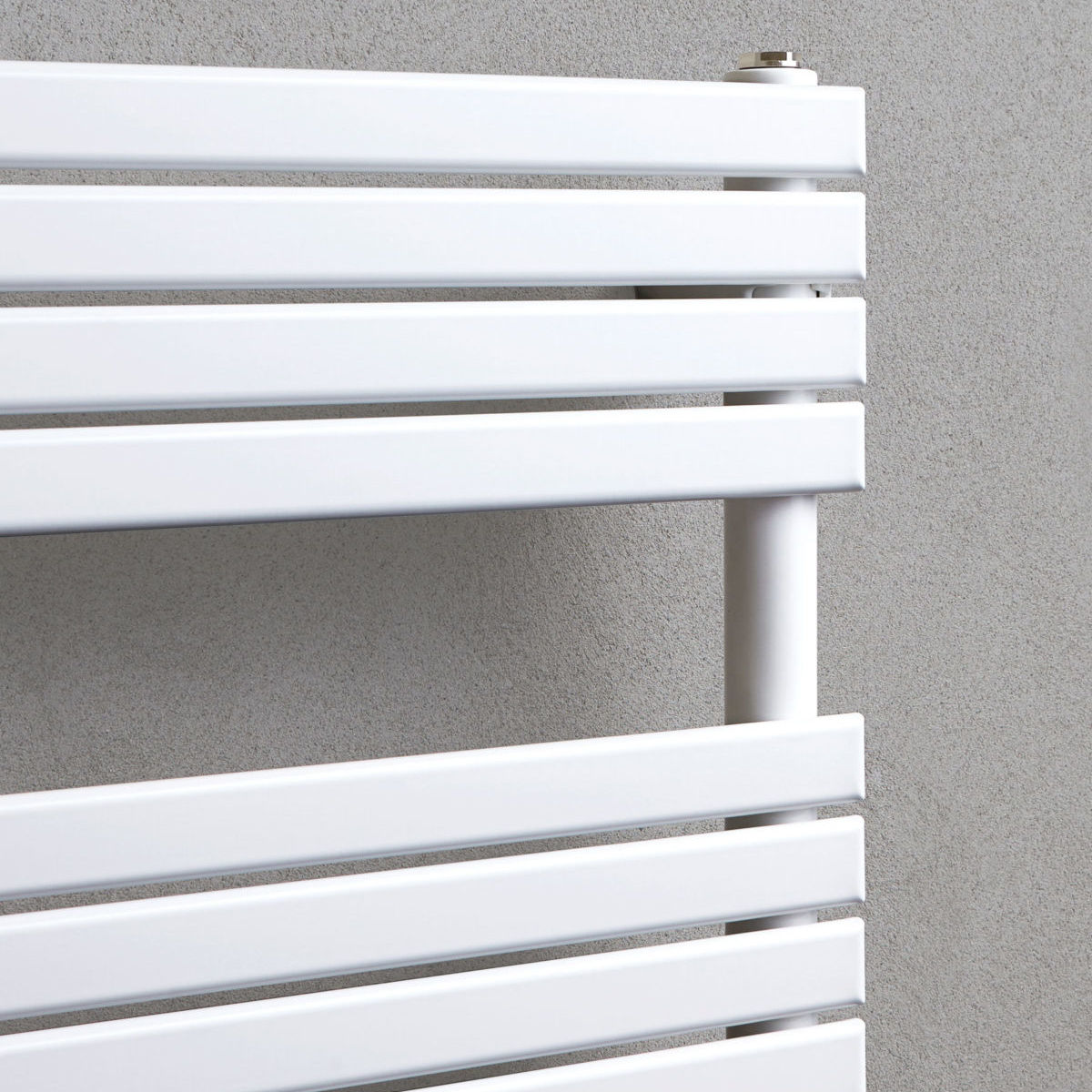 towel warmer white colored detail goldfinch bathroom caleido
