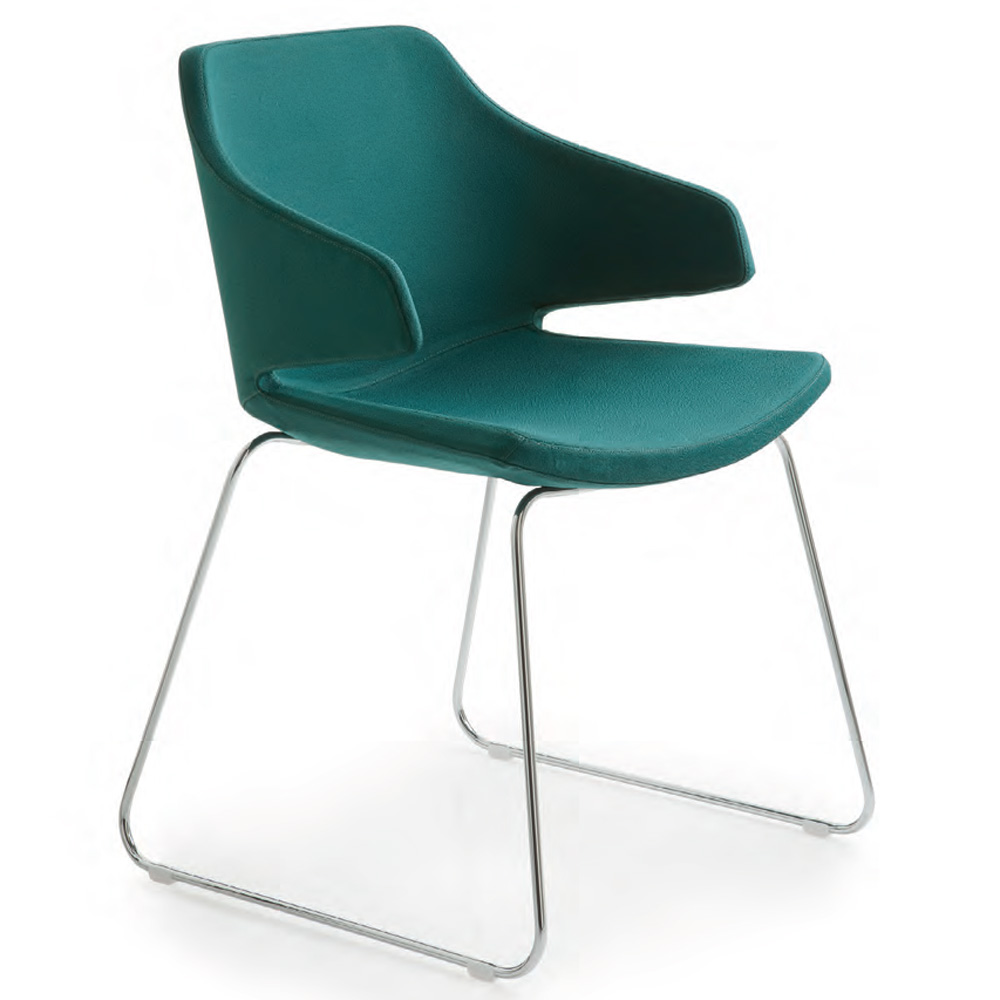 office-chair-Cantilever-base-marvel-luxy-fabric-green-water