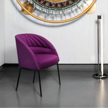 biga colored waiting seat with luxy painted legs