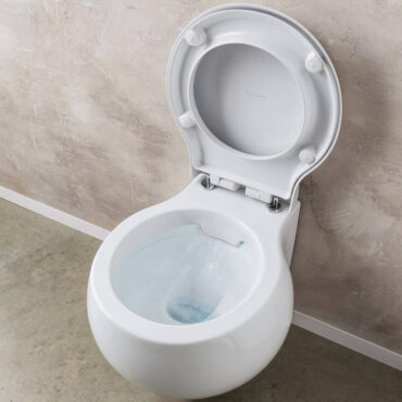 white ceramic wall hung toilet clean flush planet scarabeo