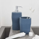 Gobelet à brosse à dents en gel de polyuréthane bleu grace geelli