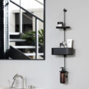 filo asta acciaio inox colorato nero collezione filo geelli