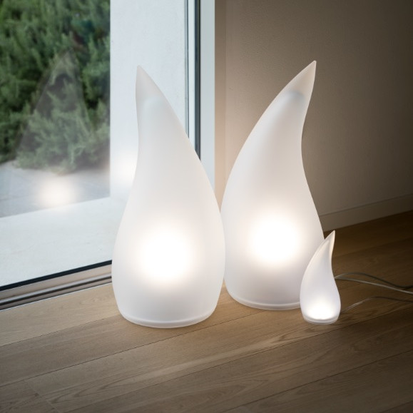 white polyurethane gel lamp geelli flame