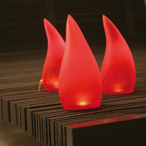 lampe à gel de polyuréthane rouge geelli