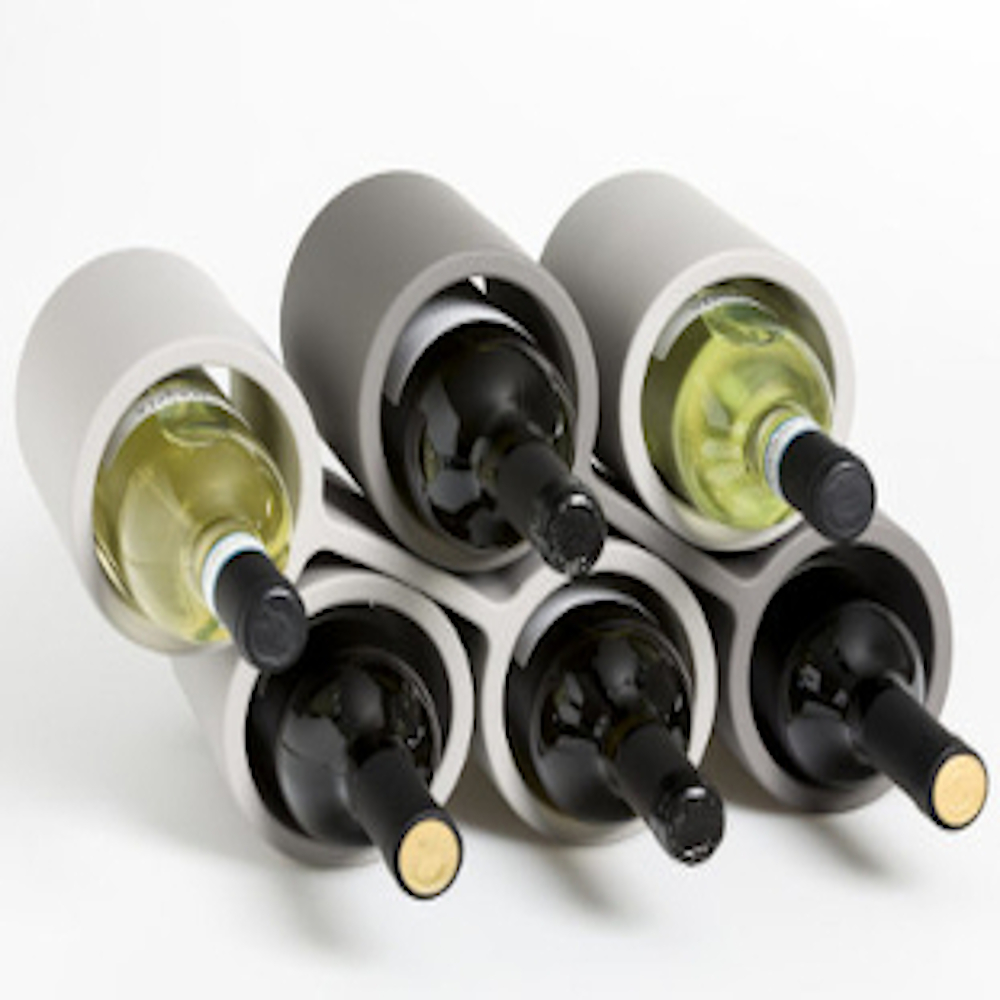 geelli bigovino gray colored integral polyurethane bottle holder