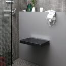shower seat polyurethane integral steel chrome quadra geelli