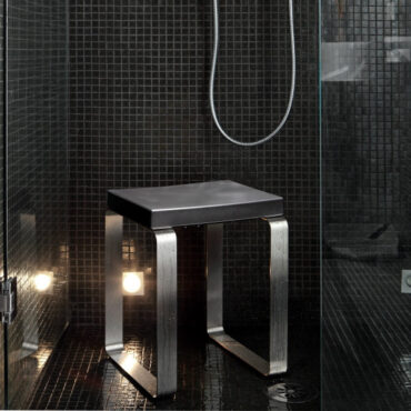 shower stool stainless steel polyurethane integral quadra geelli