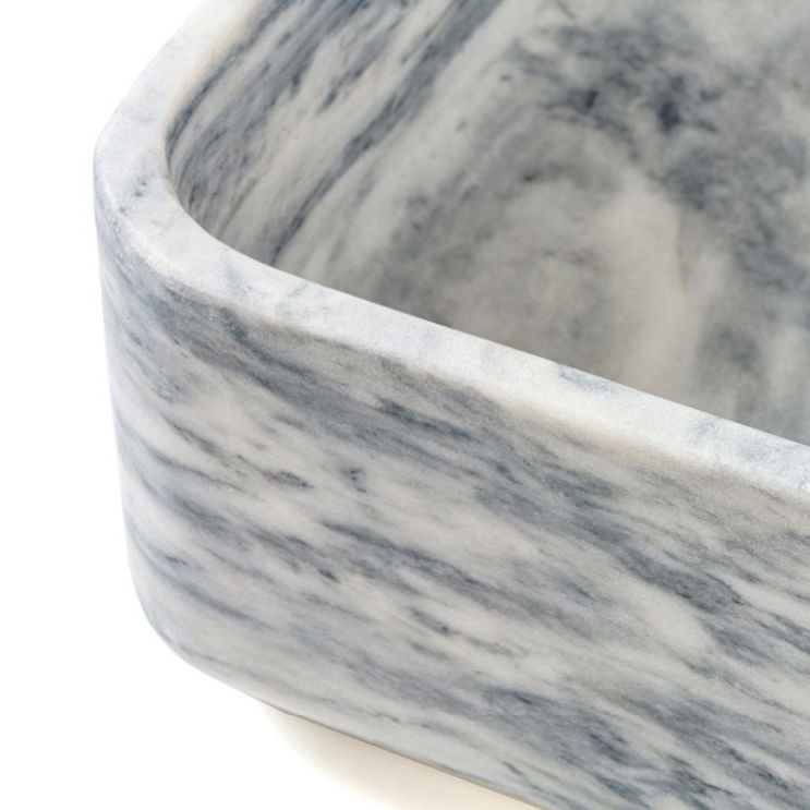countertop washbasin marble detail dark ink cipì