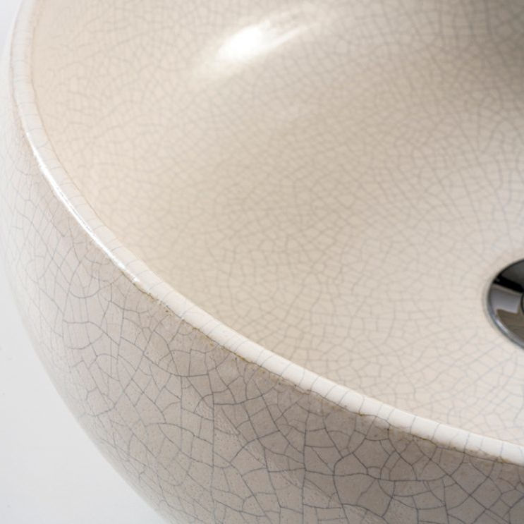 Keramik-Waschtisch Miso Detail Elfenbein Cipi