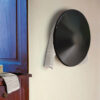 scaldasalviette elettrico acciaio nero shield 100 hom
