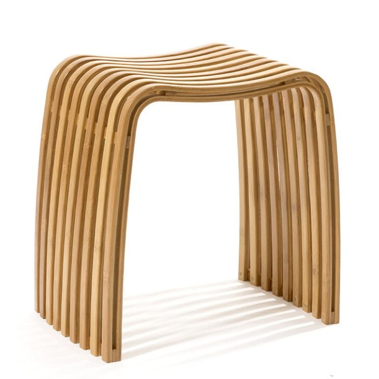 bamboo lacquered bathroom stool ordina stool cipì